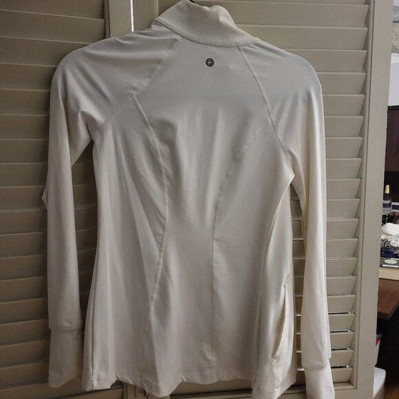 Women's White Lightweight Shapewear Jacket XS 90 Degree by Reflex Athleticwear - Picture 3 of 5